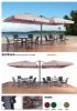 outdoor/sea beach aluminium side post umbrella
